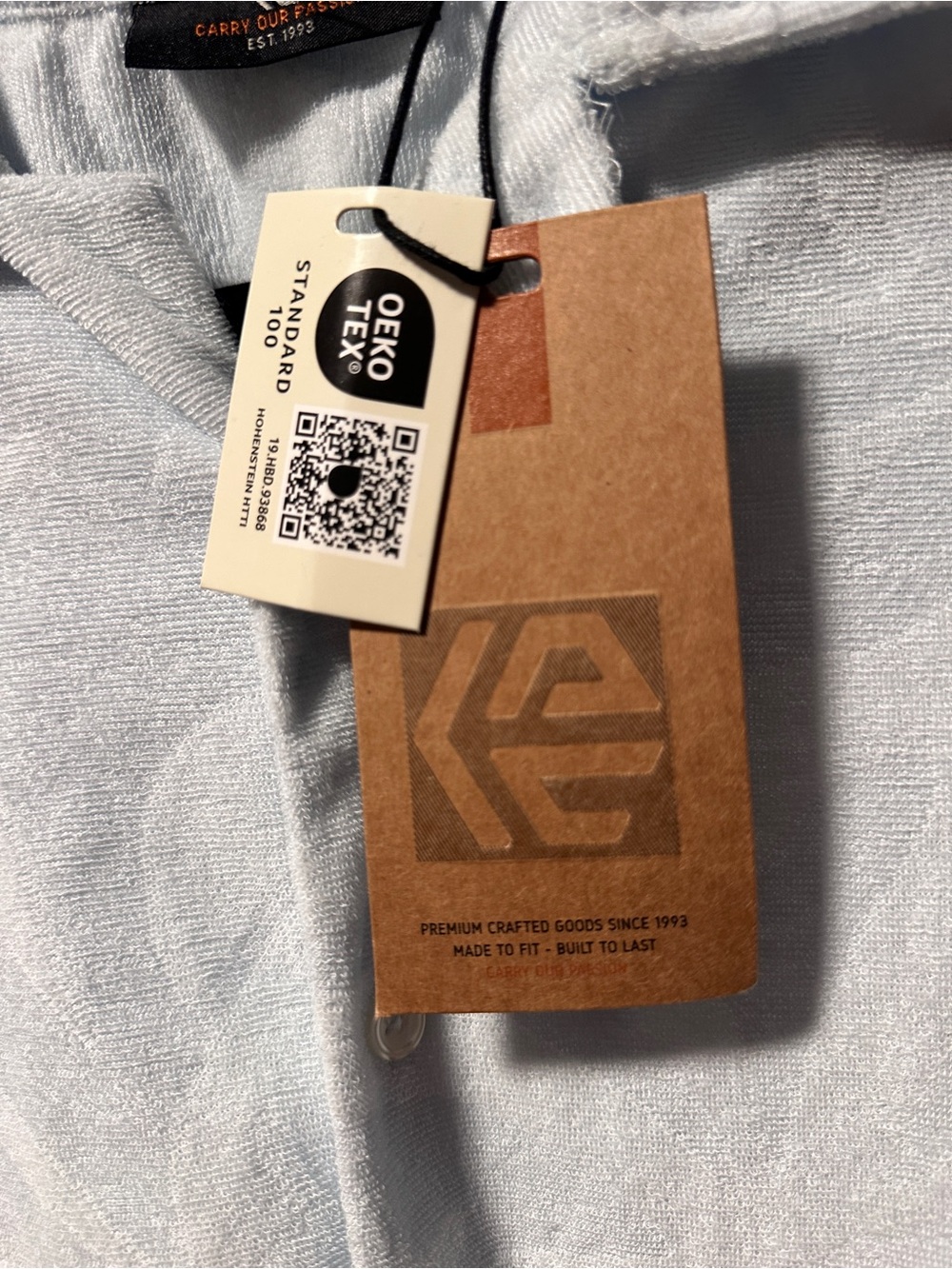 XL | INDICODE | Light Blue Terry Cloth Camp Collar Shirt - Picture 4 of 7